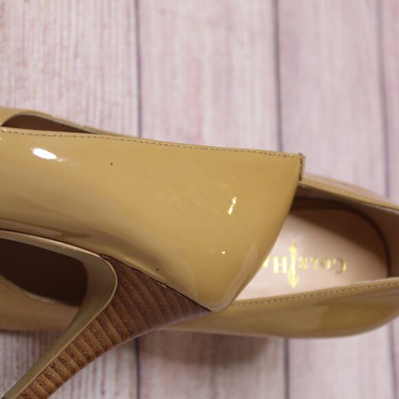 Cole Haan Nike Air Nude Peep Toe Heels - Picture 14 of 14